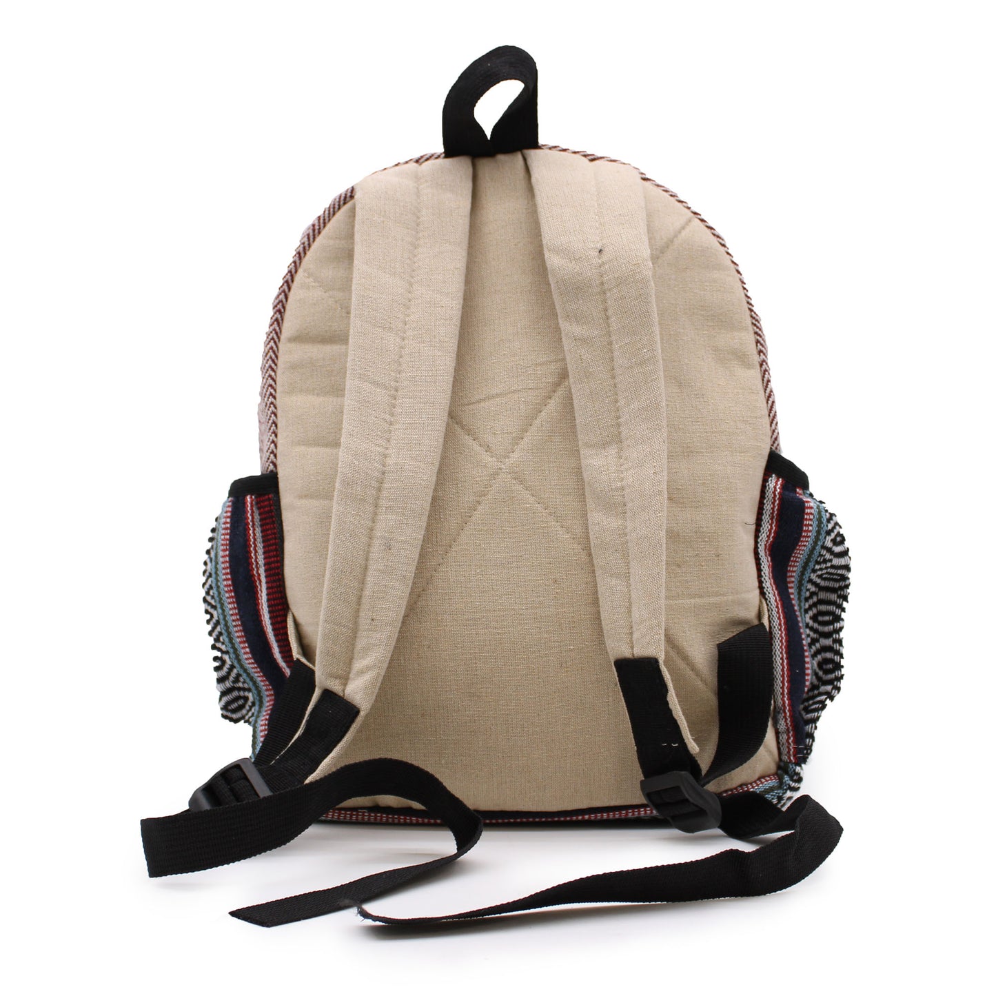 PURE HEMP BACKPACK - ZIG ZAG ZIPS Earthy Tones