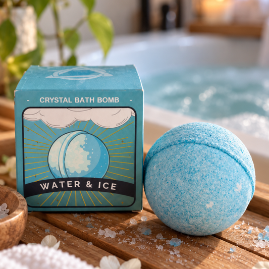 CRYSTAL BATH BOMB WATER ELEMENT - REVEAL YOUR CRYSTAL
