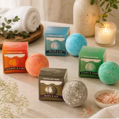 CRYSTAL BATH BOMB WATER ELEMENT - REVEAL YOUR CRYSTAL