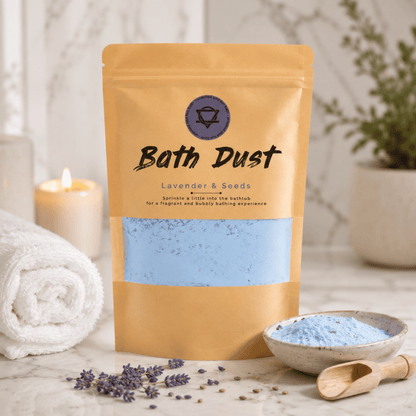 LAVENDER & SEEDS BATH DUST 190g -  A Soothing Soak for Body and Soul