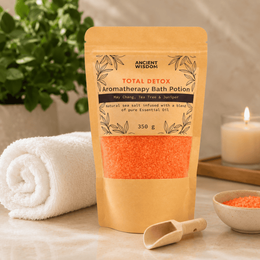 TOTAL DETOX AROMATHERAPY BATH POTION 350g - Cleanse & Uplift Ritual