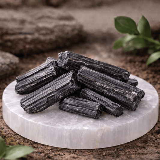 BLACK RAW CRYSTAL 7-9cm – Protection Grounding & Negative Energy Shield