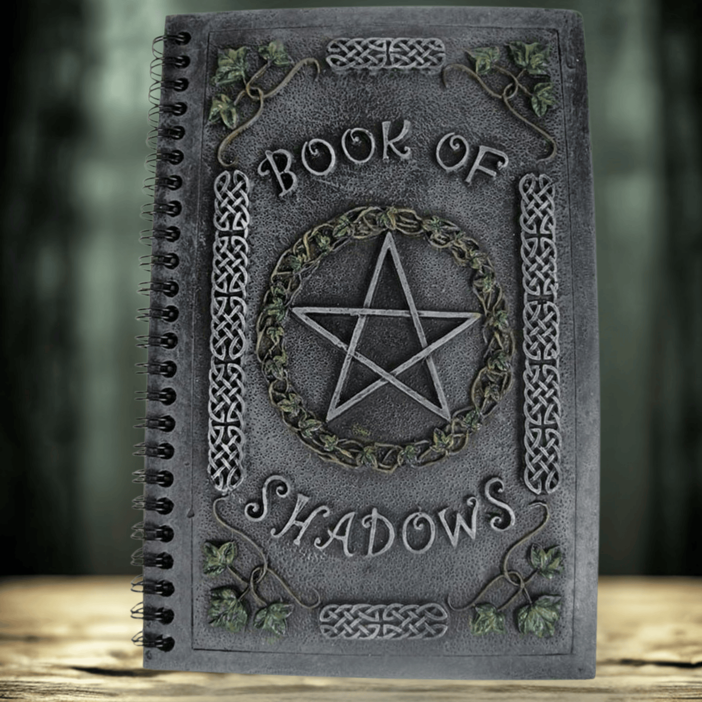 IVY BOOK OF SHADOWS - EMBOSSED RESIN WITCHCRAFT JOURNAL (22cm)