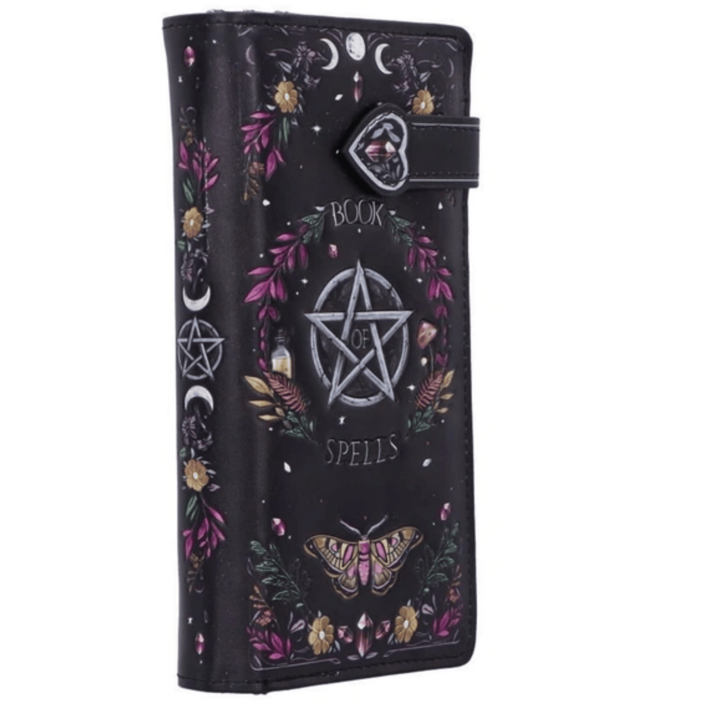 BOOK OF SPELLS EMBOSSED PURSE 18.5cm