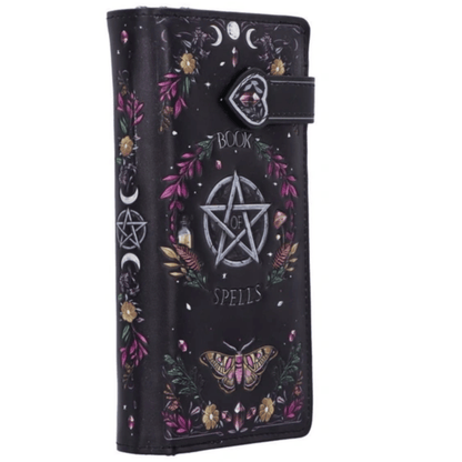 BOOK OF SPELLS EMBOSSED PURSE 18.5cm
