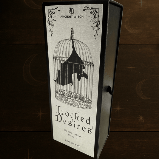 LOCKED DESIRES – Manifestation Ritual Candle with Rosemary