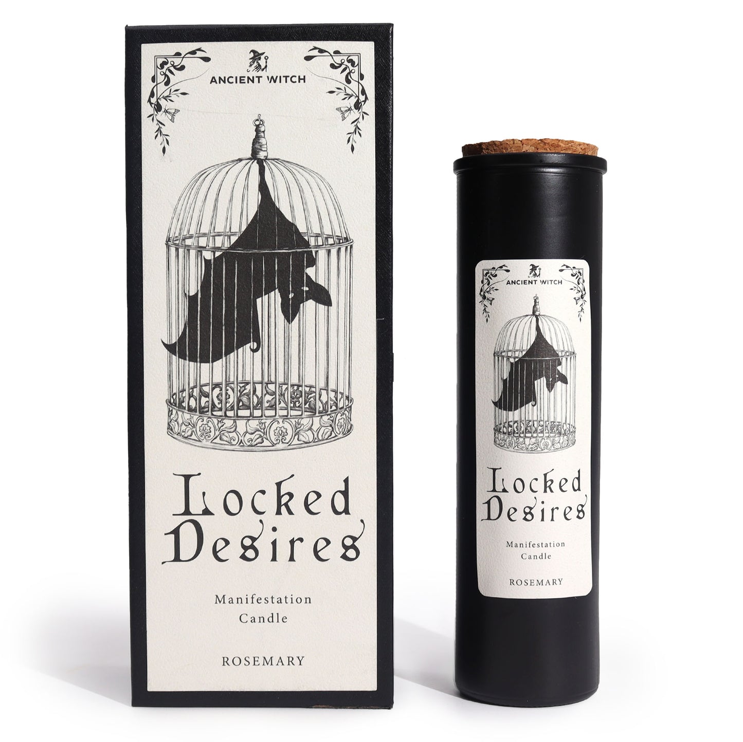 LOCKED DESIRES – Manifestation Ritual Candle with Rosemary