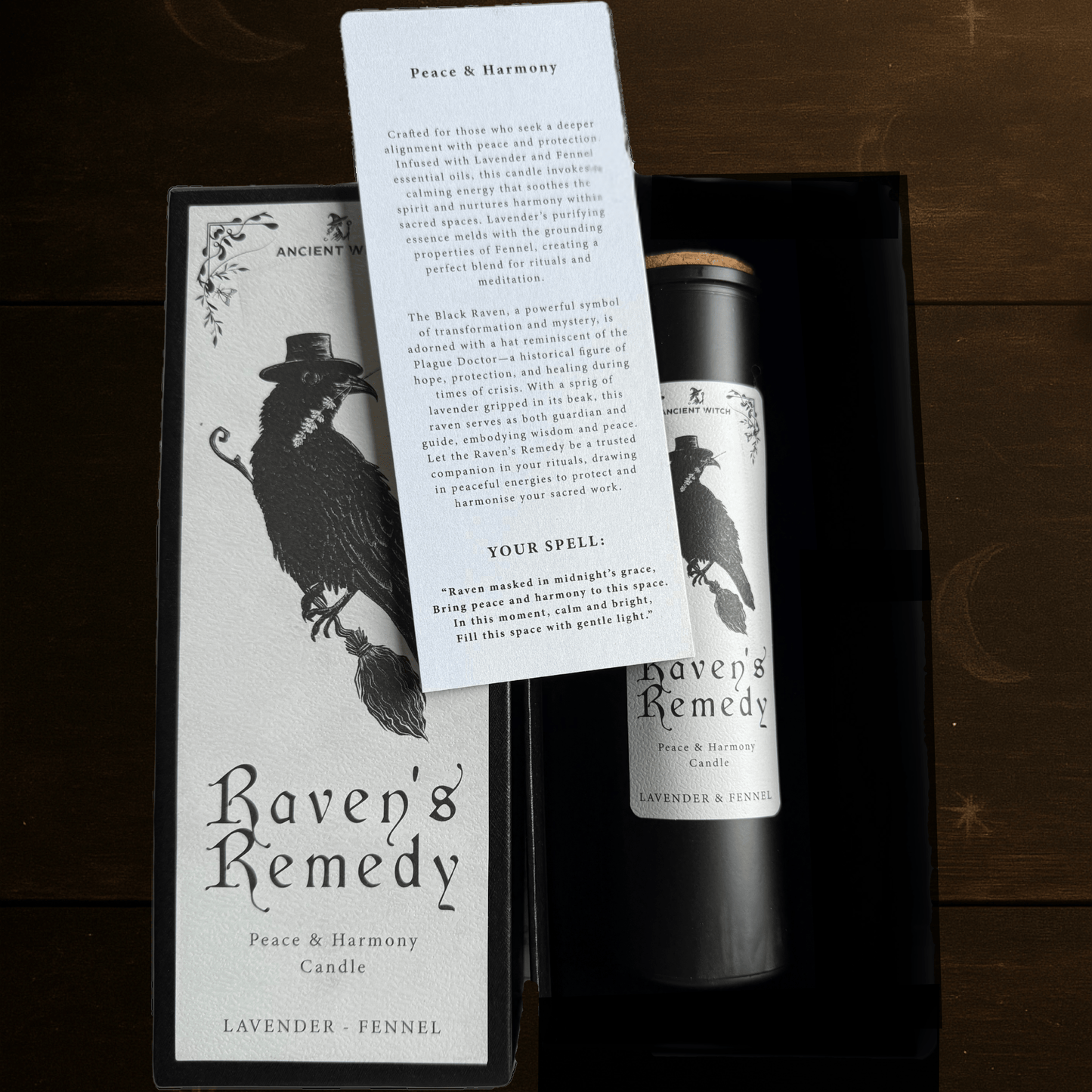 RAVEN'S REMEDY – Peace & Protection Ritual Candle
