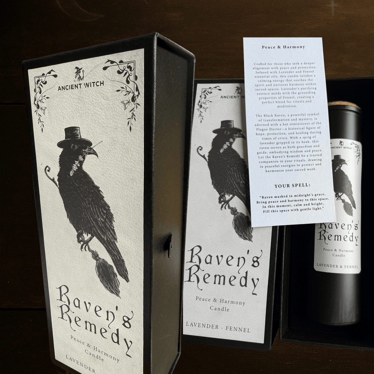 RAVEN'S REMEDY – Peace & Protection Ritual Candle