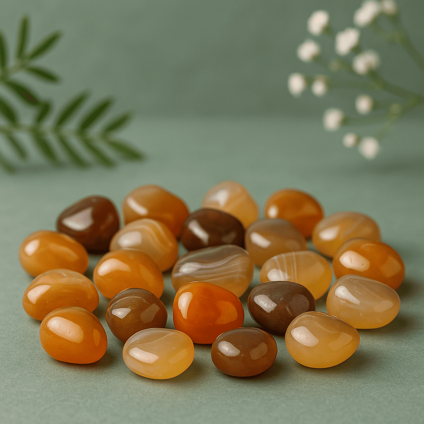 CARNELIAN AGATE CRYSTAL TUMBLES - 1-3cm Mozambique