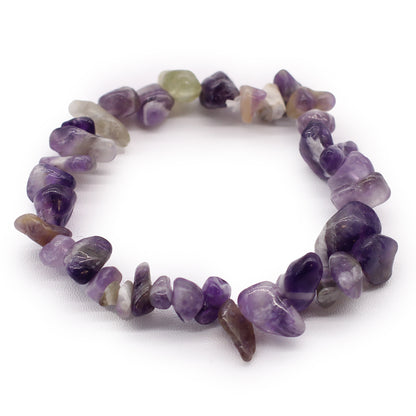 AMETHYST CHIPSTONE BRACELET - Natural Healing Crystal for Calming, Balance & Intuition - Spirit And Shadow