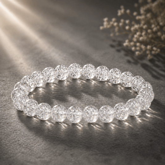 Bracelet de manifestation en jaspe blanc – Paix et tranquillité