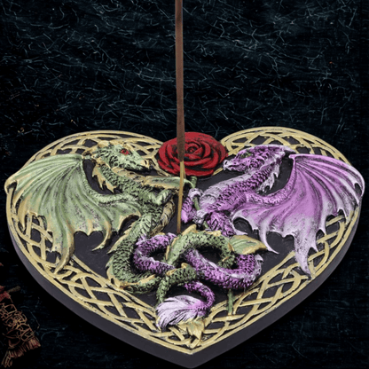 DRAGON LOVE INCENSE BURNER 14cm