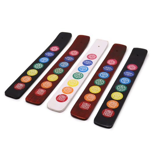 CHAKRA WOODEN INCENSE STICK HOLDER – Assorted Colours