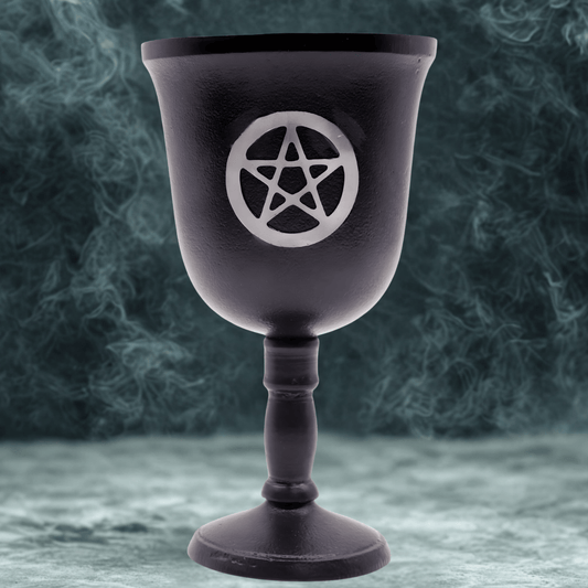 IRON RITUAL GOBLET - PENTAGRAM SYMBOL 20cm