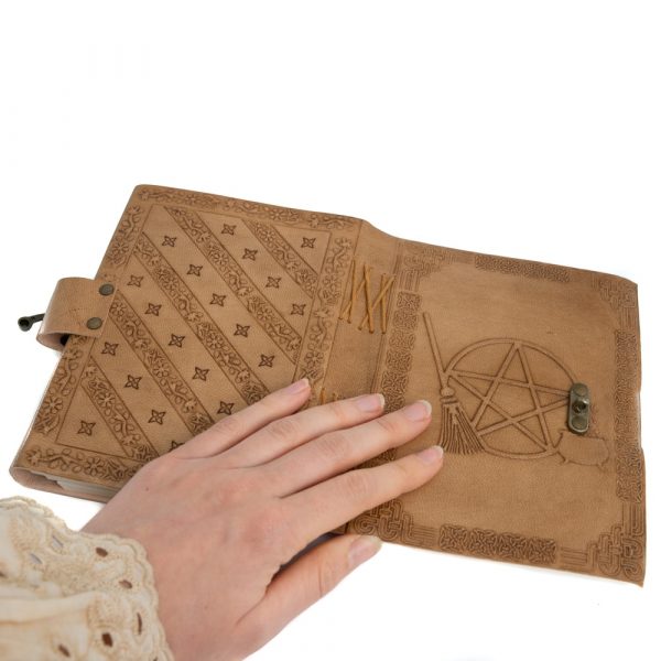 PENTAGRAM HANDMADE LEATHER JOURNAL/NOTEBOOK - Spirit And Shadow