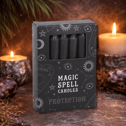 PROTECTION SPELL CANDLES - BLACK RITUAL CANDLES