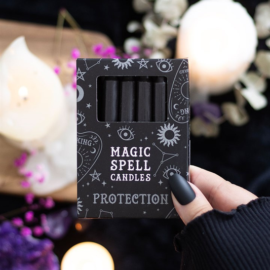PROTECTION SPELL CANDLES - BLACK RITUAL CANDLES