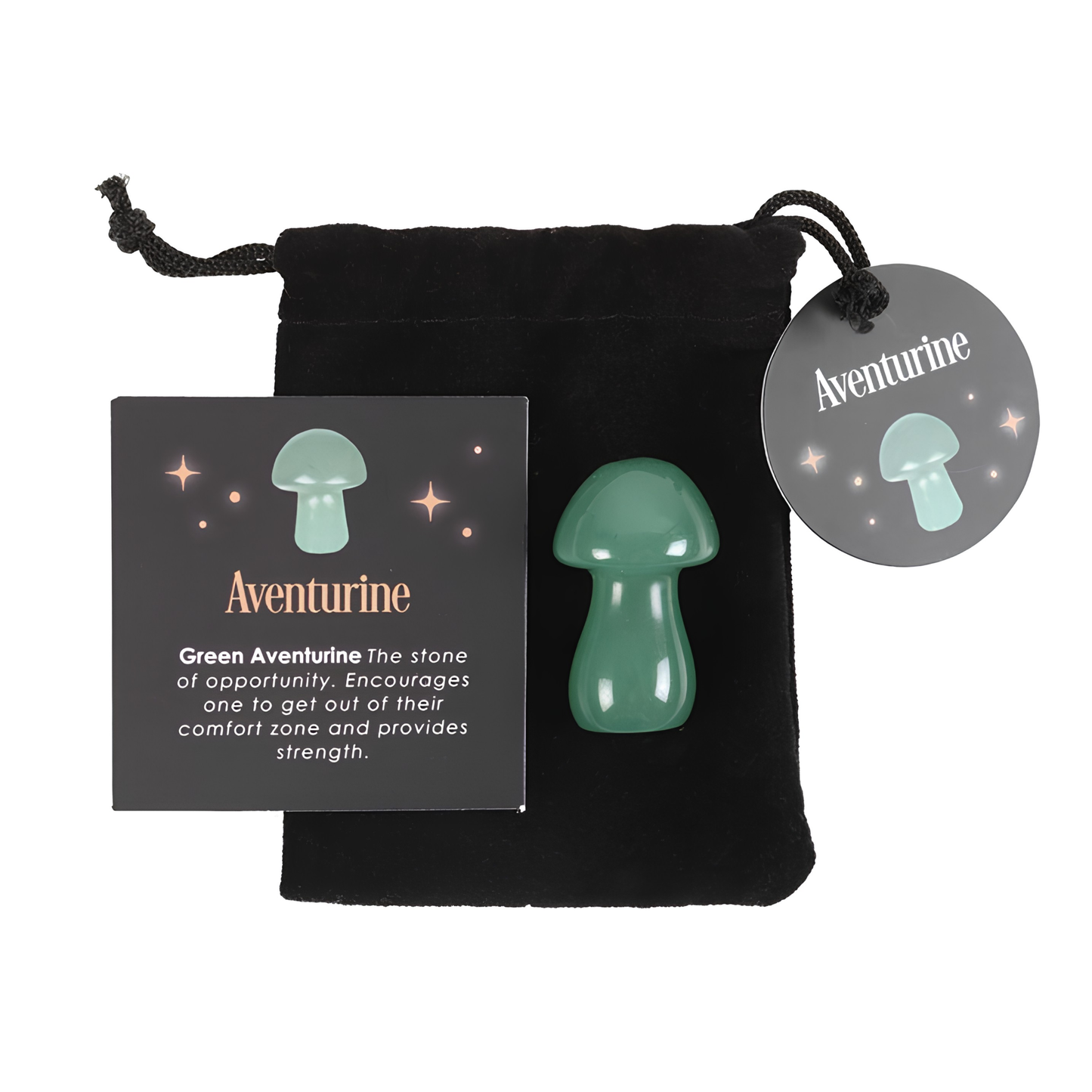 MAGICAL GREEN AVENTURINE CRYSTAL MUSHROOM