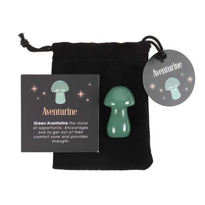 MAGICAL GREEN AVENTURINE CRYSTAL MUSHROOM