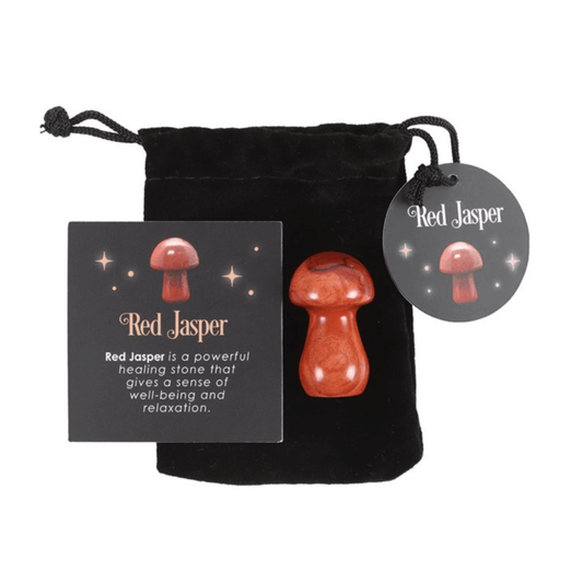 MAGICAL RED JASPER CRYSTAL MUSHROOM