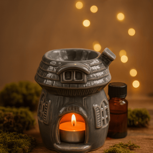 MUSHROOM HOUSE OIL BURNER - Grey