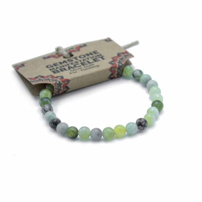 OLIVE JADE MANIFESTATION BRACELET - Healing