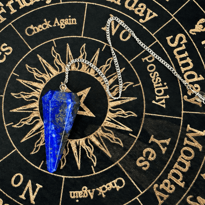 LAPIS LAZULI MAGIC PENDULUM - 6-Sided Crystal Point