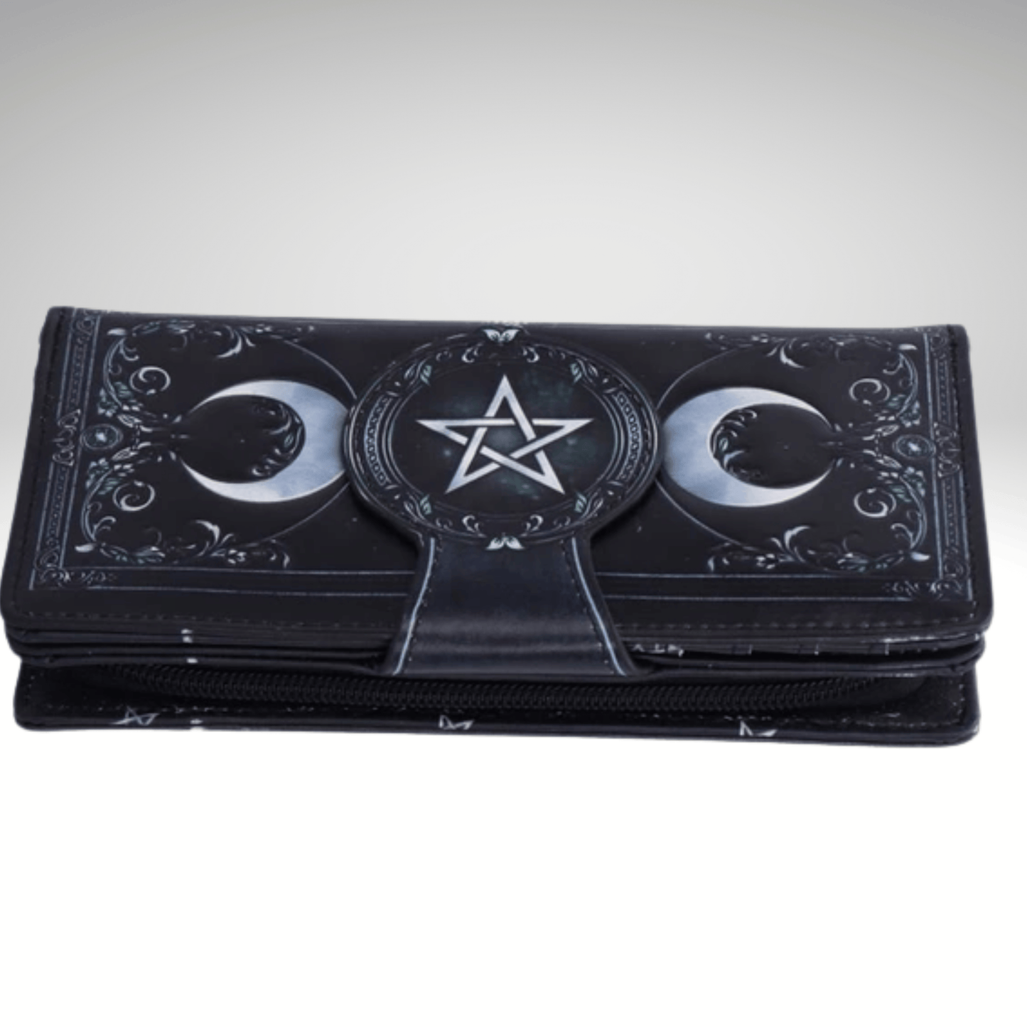 TRIPLE MOON EMBOSSED PURSE 18.5cm