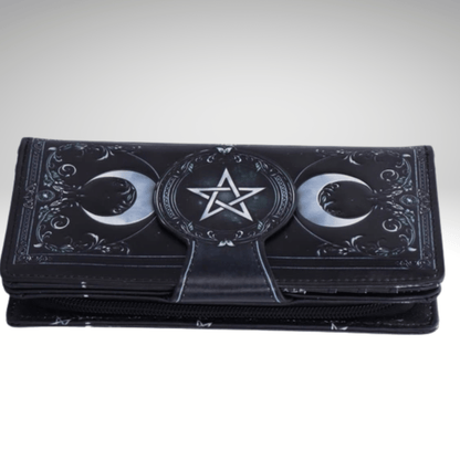 TRIPLE MOON EMBOSSED PURSE 18.5cm