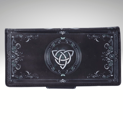 TRIPLE MOON EMBOSSED PURSE 18.5cm