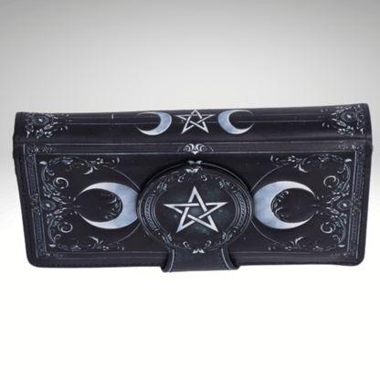 TRIPLE MOON EMBOSSED PURSE 18.5cm