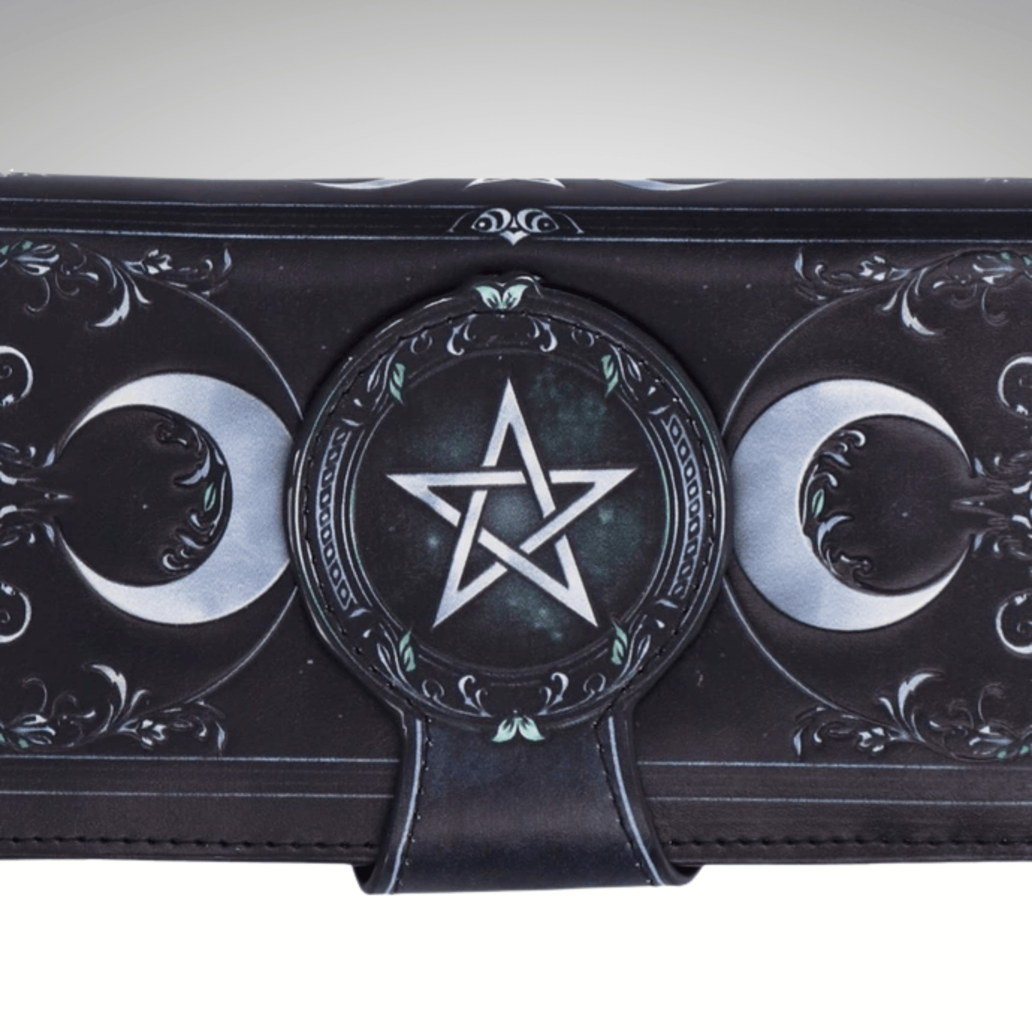 TRIPLE MOON EMBOSSED PURSE 18.5cm