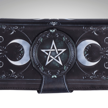 TRIPLE MOON EMBOSSED PURSE 18.5cm