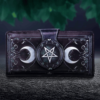 TRIPLE MOON EMBOSSED PURSE 18.5cm