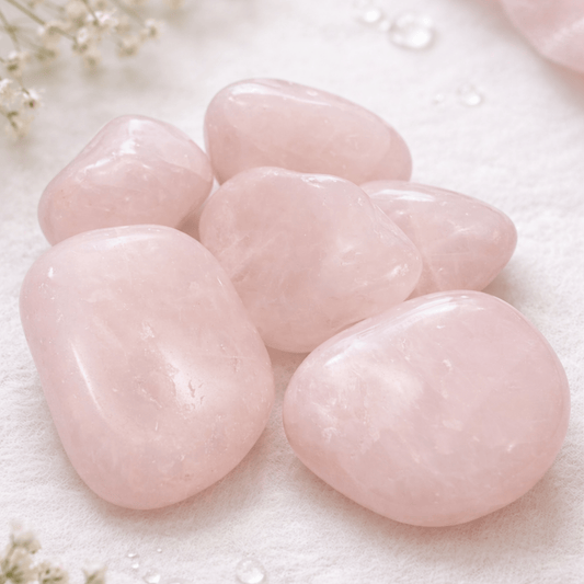 ROSE QUARTZ TUMBLED CRYSTAL 5-7cm– Stone of Love & Harmony