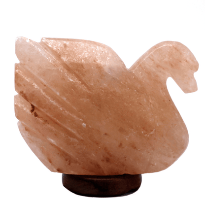 Stone sculpture of a swan on a white background