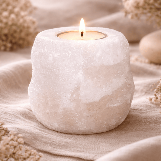 Photophore en sel de l'Himalaya - Blanc 400–700 g