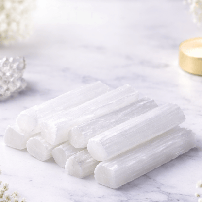 SELENITE RAW CHARGING BAR 8-10cm – Crystal Cleansing & Energy Bar