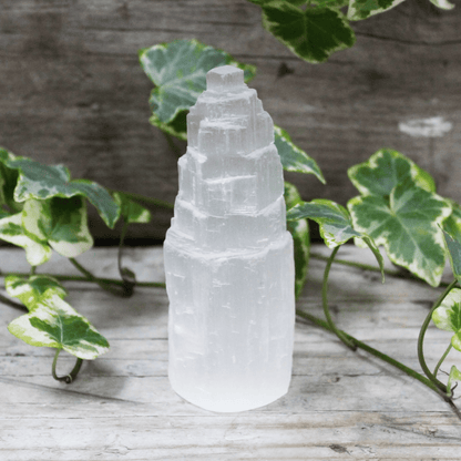 SELENITE TOWER 'ICEBERG' – High-Vibration Crystal 10cm