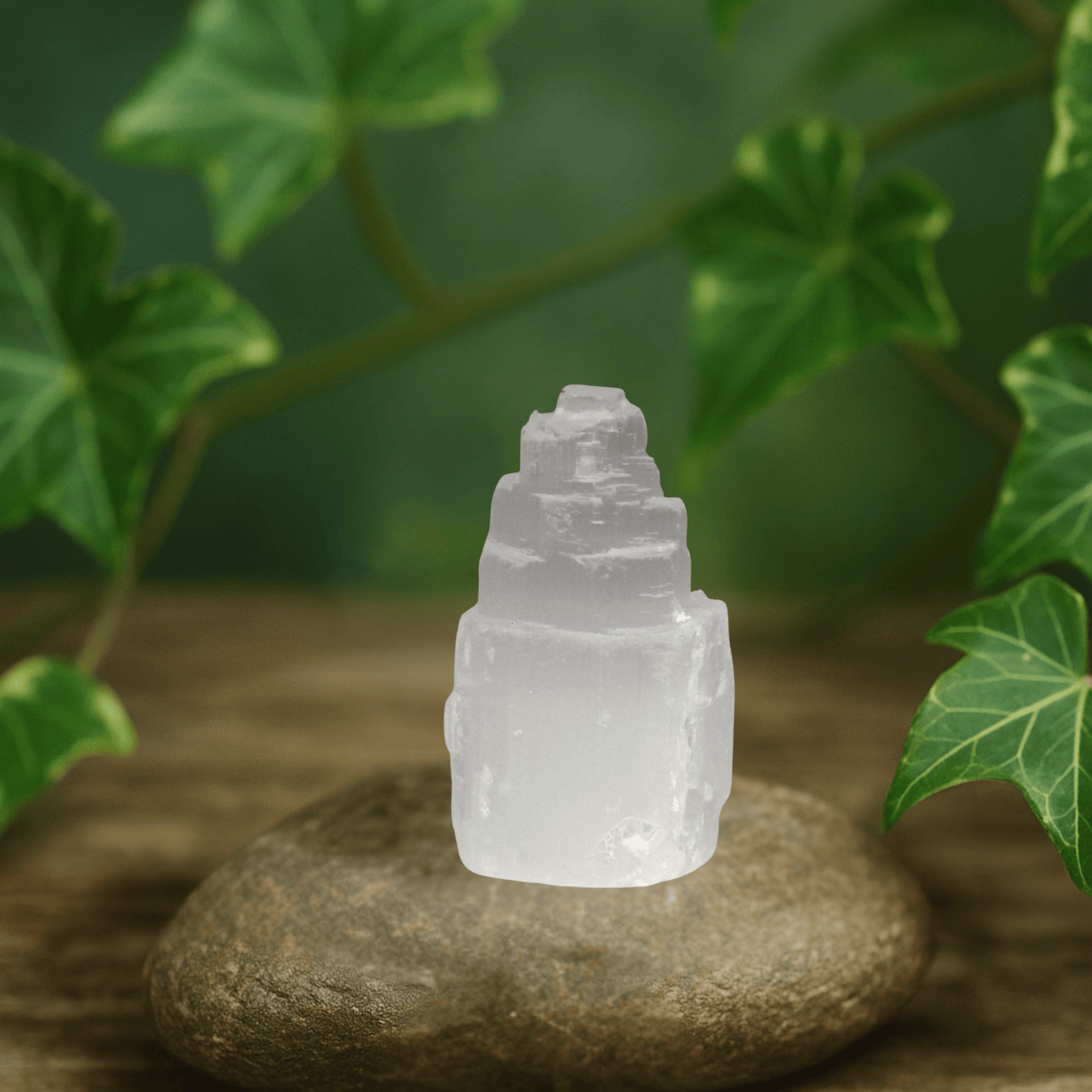 SELENITE TOWER 'ICEBERG' – High-Vibration Crystal 5 cm