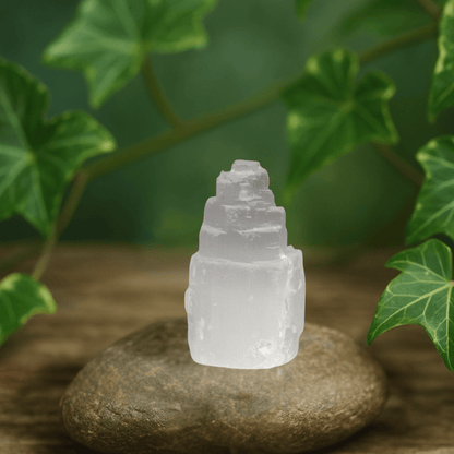 SELENITE TOWER 'ICEBERG' – High-Vibration Crystal 5 cm