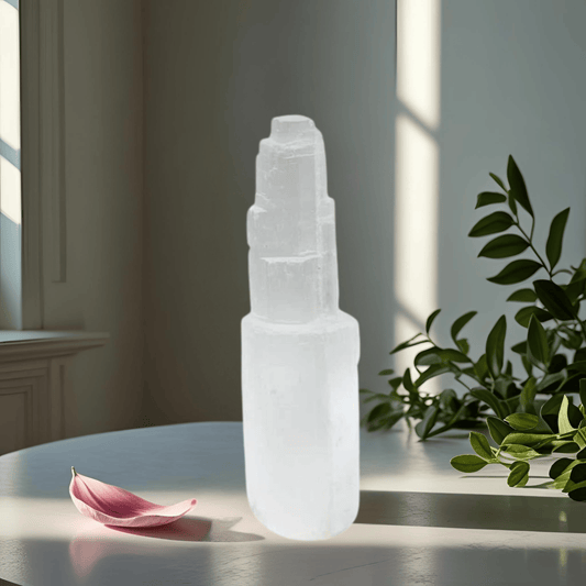 SELENITE TOWER 'ICEBERG' – High-Vibration Crystal 18-20cm