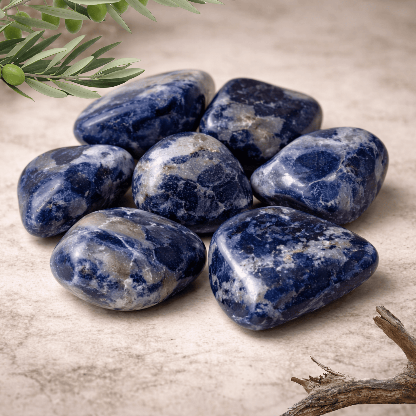SODALITE CRYSTAL TUMBLSTONE A GRADE 4-7cm – Clarity, Truth & Inner Insight