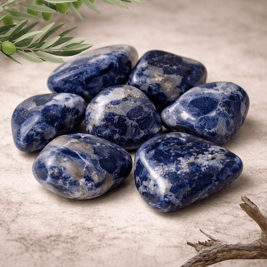 SODALITE CRYSTAL TUMBLSTONE A GRADE 4-7cm – Clarity, Truth & Inner Insight