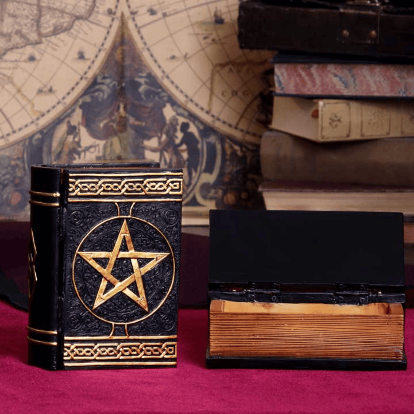 BOÎTE À BIJOUX TRIPLE LUNE 18,5 cm