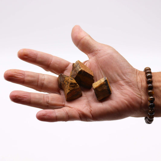 TIGER EYE ROUGH GEMSTONE 3-5cm