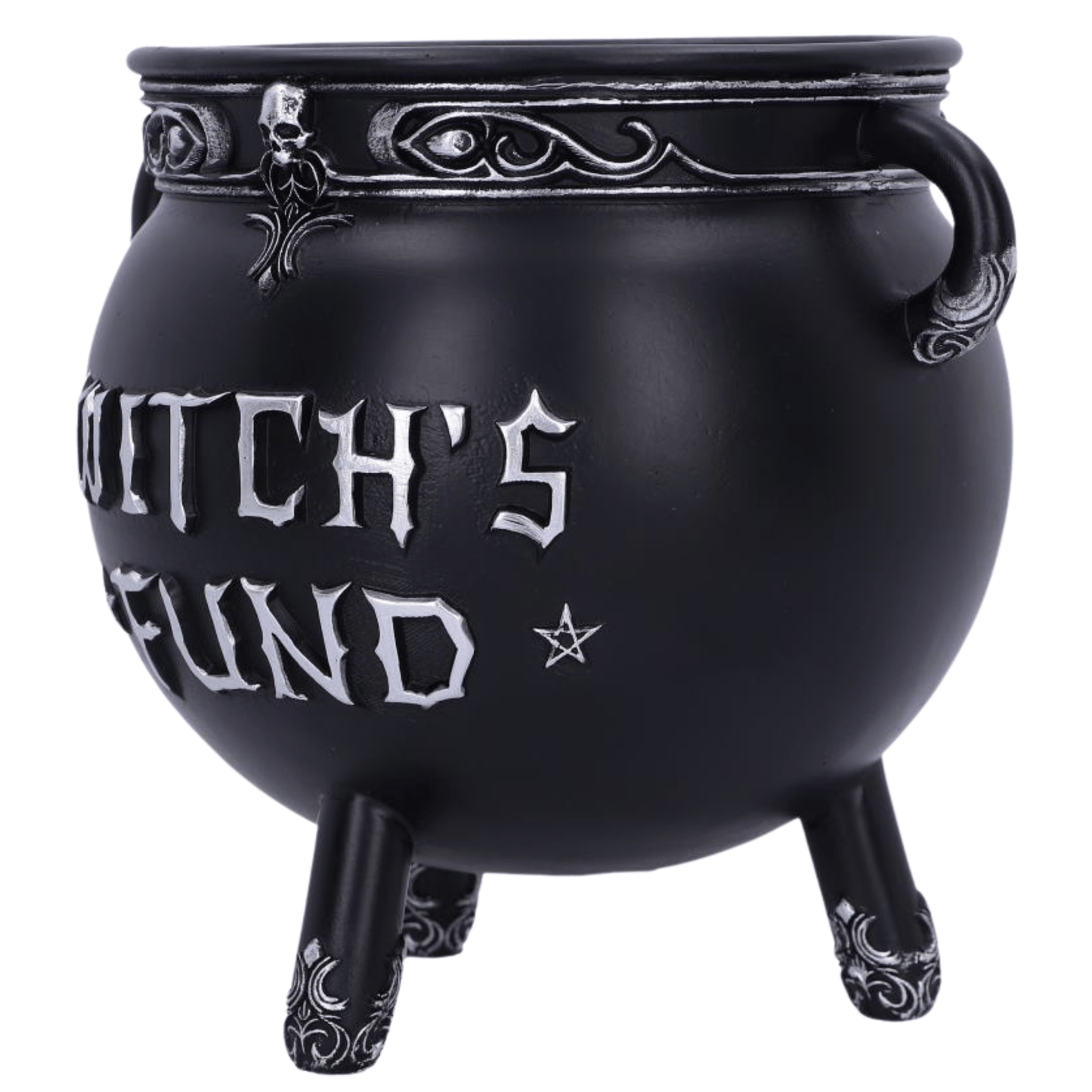 WITCH'S FUND CAULDRON MONEY BOX 16.5cm