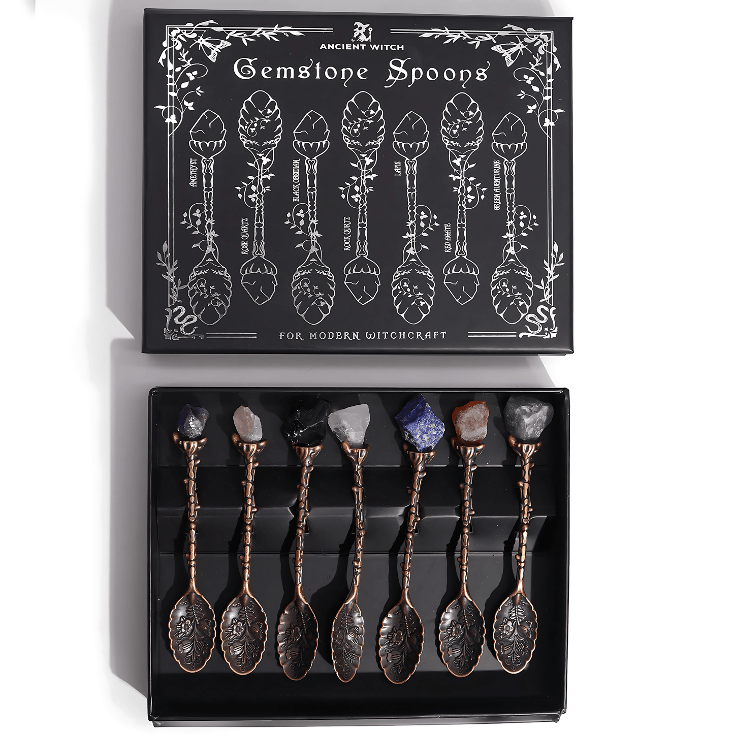 GEMSTONE WITCH SPOON SET – Bronze Edition (Set of 7)