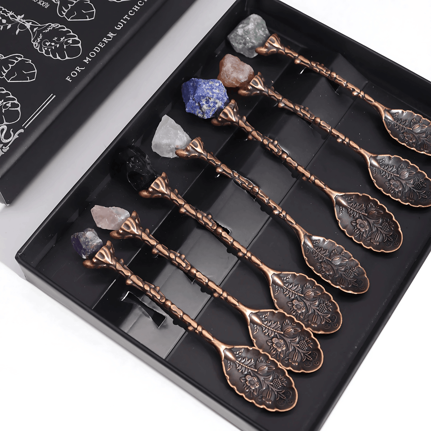 GEMSTONE WITCH SPOON SET – Bronze Edition (Set of 7)